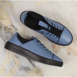 Slip-on mujer piel clara azul T.Sokolski W22-351 7