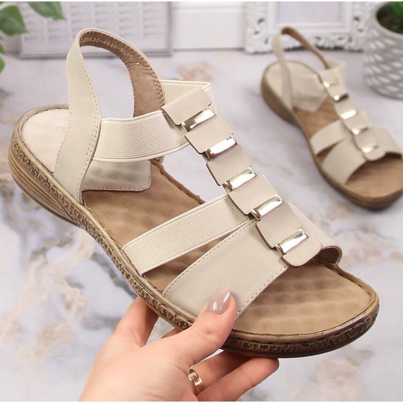 Sandalias mujer eVento 4940 beige 1