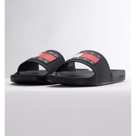 Chanclas de piscina Tommy Hilfiger Jeans Ess M EM0EM01191BDS negro 1