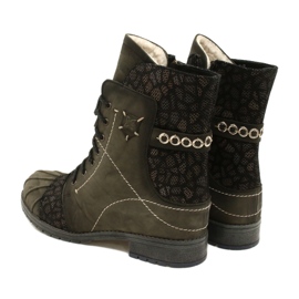 Botas cálidas de piel para mujer Maciejka Olive 03961-24 verde 5 Botas cálidas de piel para mujer Maciejka Olive 03961-24 verde 5