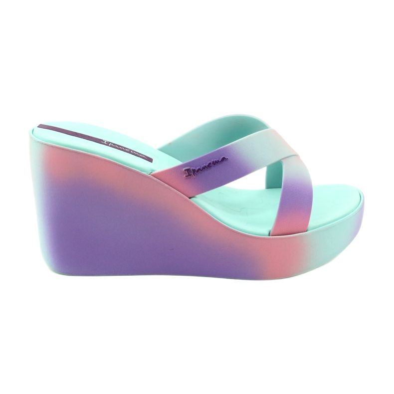 Sandalias cuña Ipanema 83423 Colore Fem AI963 Verde/Lila púrpura rosa 5