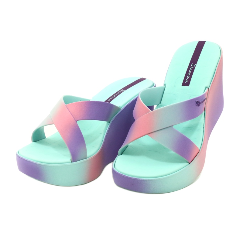 Sandalias cuña Ipanema 83423 Colore Fem AI963 Verde/Lila púrpura rosa 2