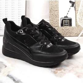Zapatos con cordones de mujer eVento negro 5
