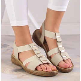 Sandalias mujer eVento 4940 beige 5