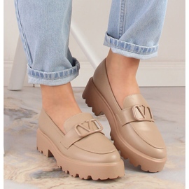 Zapatos de tacón y plataforma de mujer Vinceza 16380 beige 6