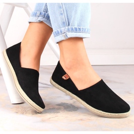 Alpargatas slip-on mujer negras Vinceza 34591 negro 4
