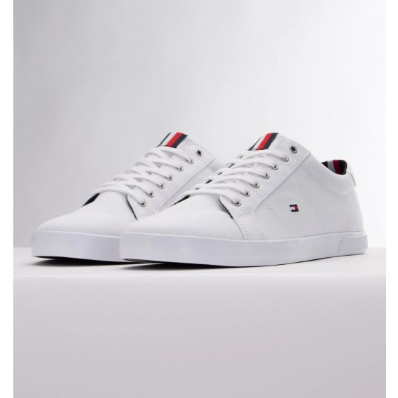 Zapatos Tommy Hilfiger Iconic Long Lace Sneaker M FM0FM01536 0K4 blanco 1