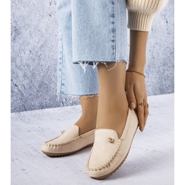 BM Mocasines beige con plantilla de piel de Verrill 1
