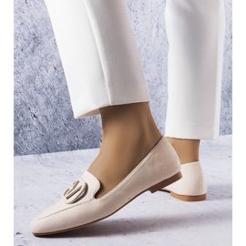 BM Bailarinas beige con punta cuadrada de Carrière 1
