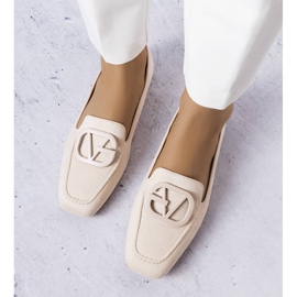 BM Bailarinas beige con punta cuadrada de Carrière 2