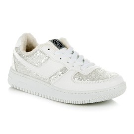 Kylie Zapatillas cálidas gris blanco 1