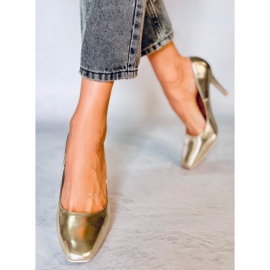 BM Tacones altos de mujer Karen L. GOLD dorado 3