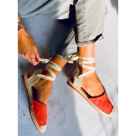 Alpargatas con cordones Romina Orange naranja 6
