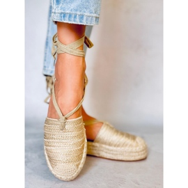 BM Sandalias mujer Seila Gold alpargatas dorado 5