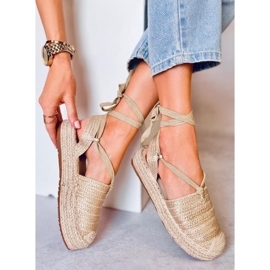 BM Sandalias mujer Seila Gold alpargatas dorado 2