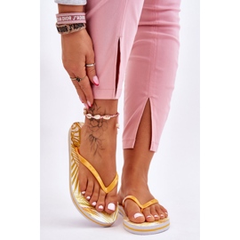 Chanclas de moda para mujer Big Star LL274819 Amarillo 1