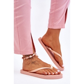 Chanclas Cómodas Big Star LL274802 Nude rosado 5