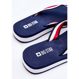 Chanclas con plataforma Big Star para mujer LL274779 Azul marino 5