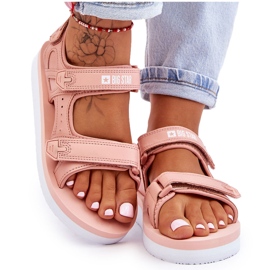 Sandalias Deportivas Mujer Plataforma Big Star LL274788 Rosa rosado 10