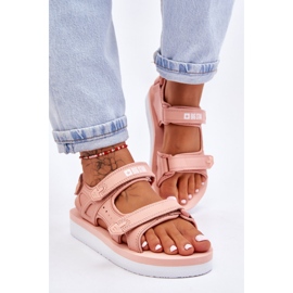 Sandalias Deportivas Mujer Plataforma Big Star LL274788 Rosa rosado 6