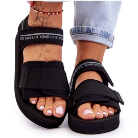 Sandalias Velcro Mujer Big Star LL274784 Negro 11
