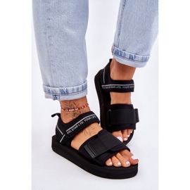 Sandalias Velcro Mujer Big Star LL274784 Negro 6