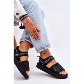 Sandalias Velcro Mujer Big Star LL274784 Negro 8