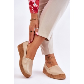 Lemar Alpargatas Mujer Cuña Piel Beige & Oro Hadlee 2 Lemar Alpargatas Mujer Cuña Piel Beige & Oro Hadlee 2