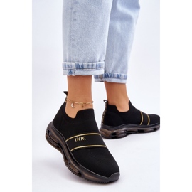Zapatos deportivos sin cordones para mujer GOE LL2N4032 Negro 4