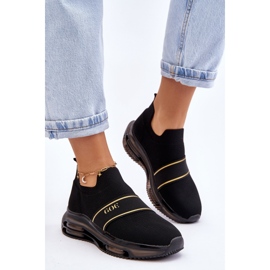 Zapatos deportivos sin cordones para mujer GOE LL2N4032 Negro 5