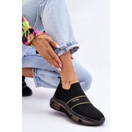 Zapatos deportivos sin cordones para mujer GOE LL2N4032 Negro 8