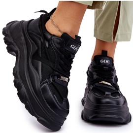 Zapatos Deportivos En Una Plataforma Masiva GOE LL2N4030 Negro 10