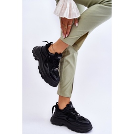 Zapatos Deportivos En Una Plataforma Masiva GOE LL2N4030 Negro 4