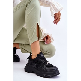 Zapatos Deportivos En Una Plataforma Masiva GOE LL2N4030 Negro 8