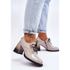 S.Barski Zapatos De Tacón Alto De Moda Darren Gris Claro 2 S.Barski Zapatos De Tacón Alto De Moda Darren Gris Claro 2