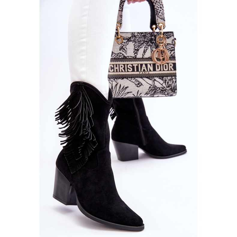 S.Barski Botas Vaqueras Bajas Mujer Ante Negro Elyse 2 S.Barski Botas Vaqueras Bajas Mujer Ante Negro Elyse 2