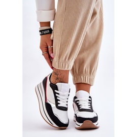 BM Deportivas De Mujer Con Cuña Y Plataforma Blanco Y Negro Allen 1