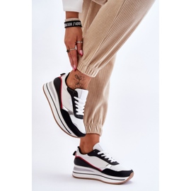 BM Deportivas De Mujer Con Cuña Y Plataforma Blanco Y Negro Allen 4