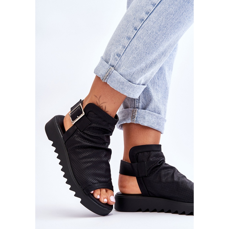 BM Sandalias Botines Mujer Adonis Negro 2