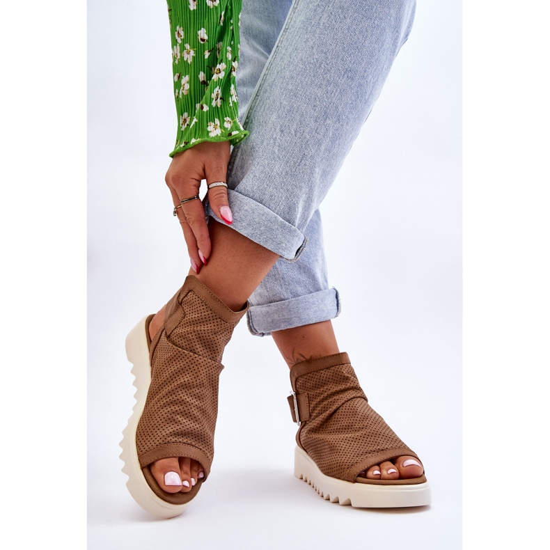 BM Sandalias De Mujer Camel Adonis Botines marrón 2