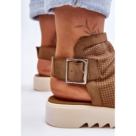 BM Sandalias De Mujer Camel Adonis Botines marrón 5