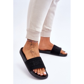 Pantuflas Big Star de moda para mujer LL274A158 Negro 3
