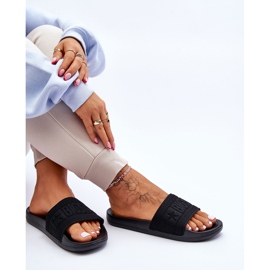 Pantuflas Big Star de moda para mujer LL274A158 Negro 6