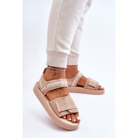 Sandalias Mujer Velcros Big Star LL274787 Beige 4