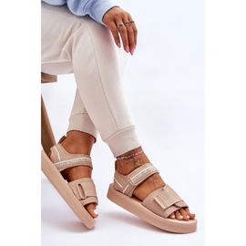 Sandalias Mujer Velcros Big Star LL274787 Beige 8