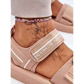 Sandalias Mujer Velcros Big Star LL274787 Beige 6