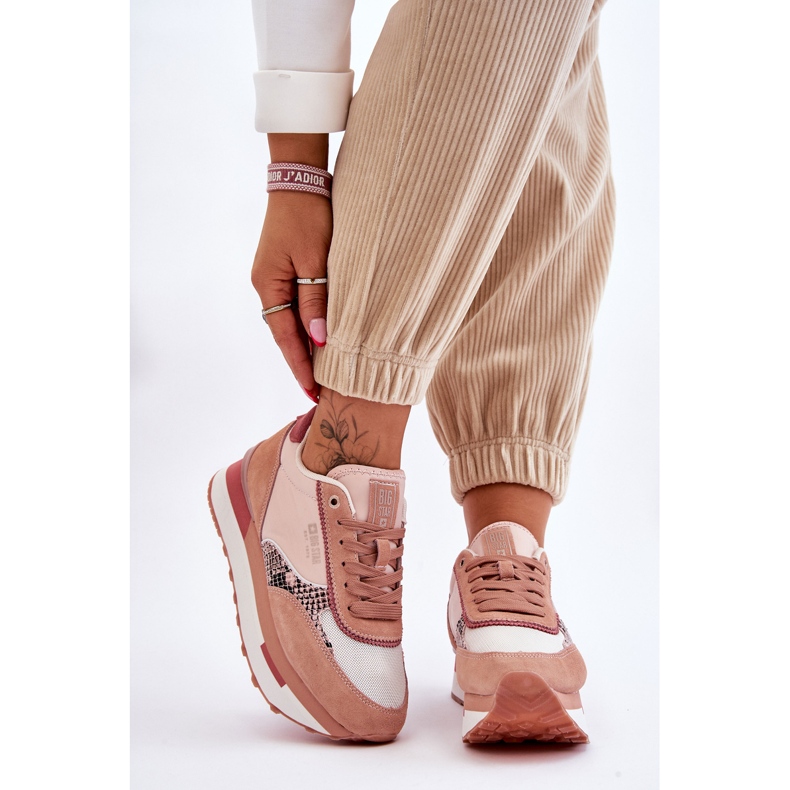 Zapatillas de deporte de moda Sistema de espuma de memoria Big Star LL274366 Rosa 1