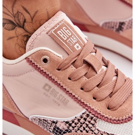 Zapatillas de deporte de moda Sistema de espuma de memoria Big Star LL274366 Rosa rosado 6