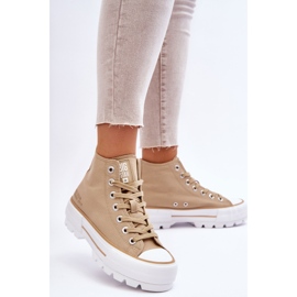 Deportivas Altas Textil Plataforma Big Star LL274160 Beige 1