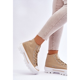 Deportivas Altas Textil Plataforma Big Star LL274160 Beige 3